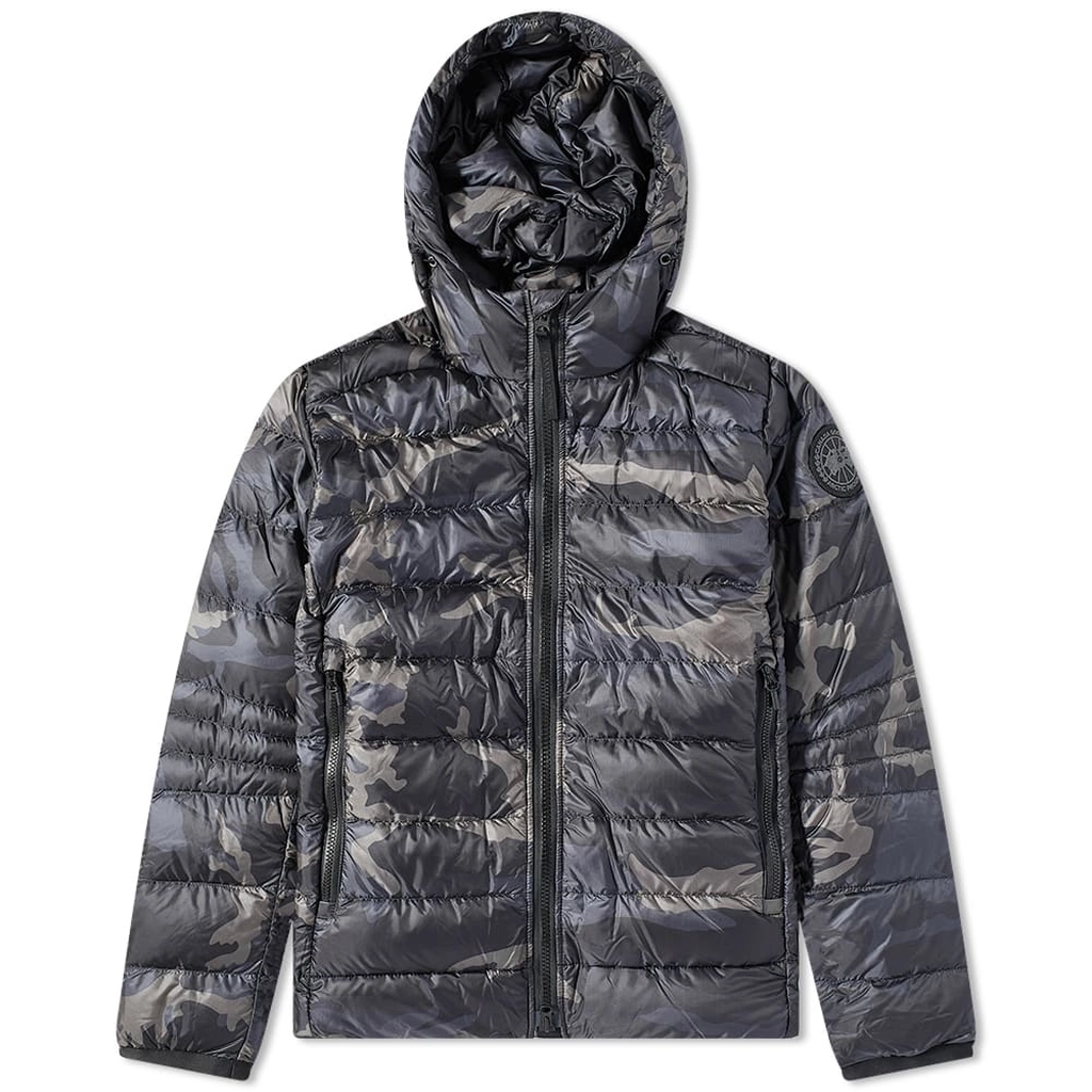 Canada Goose Men's Black Disc Crofton Hoodie Black Classic Camo